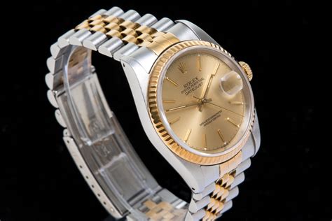 mens 1990's stanless gold rolex|rolex datejust 1990.